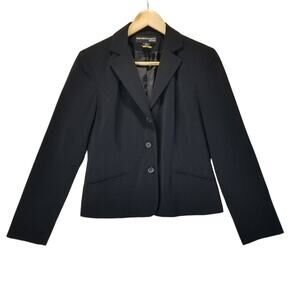 NORTON MCNAUGHTON Blazer Womens 4 Petite Modern Fit Black